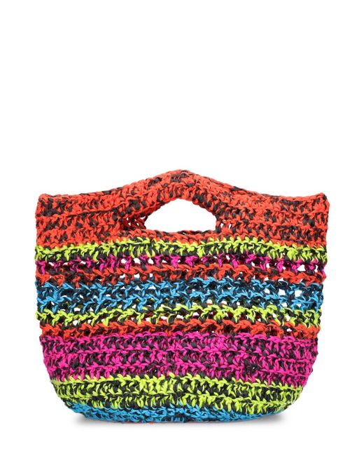 Agr Crochet Cotton Blend Tote Bag