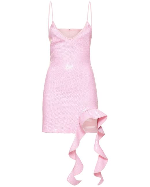 David Koma Sequined Mini Dress