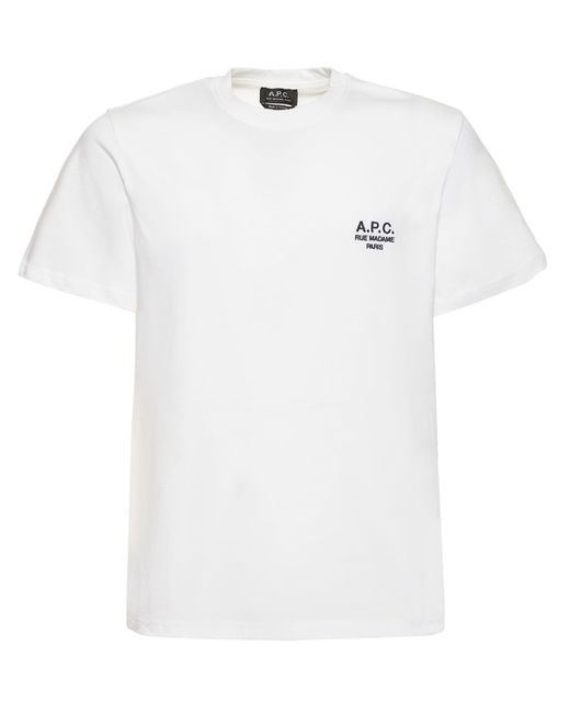 A.P.C. Logo Embroidery Organic Cotton T-shirt
