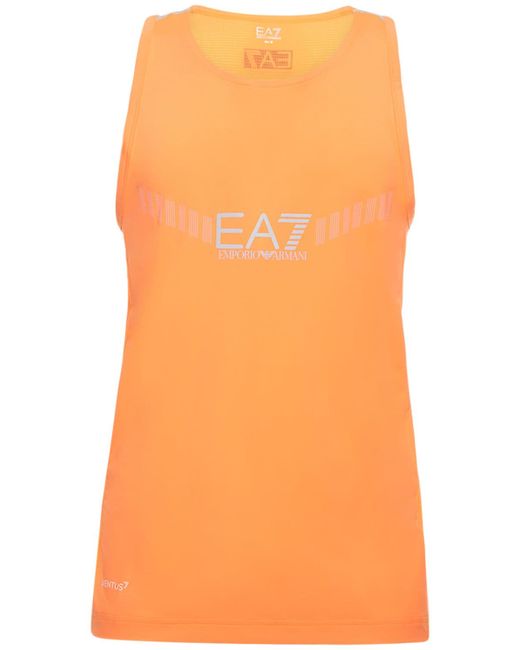 Ea7 Ventus7 Recycled Poly Tank Top