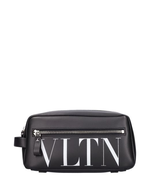 Valentino Garavani Vltn Medium Leather Toiletry Bag
