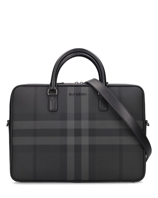 Burberry Check Briefcase Bag