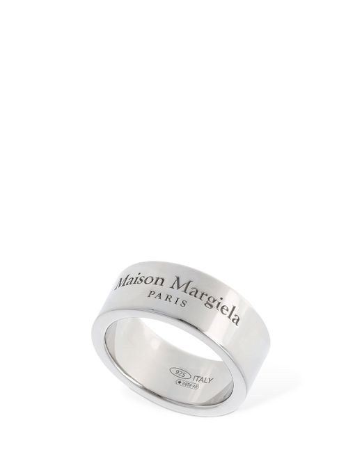 Maison Margiela Logo Engraved Band Ring