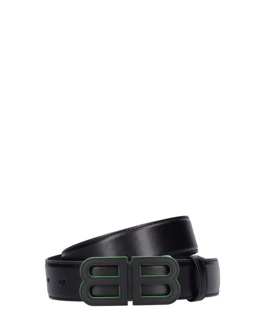 Balenciaga 3.5cm Bb Hourglass Leather Belt