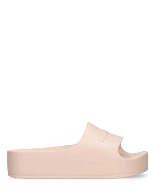 Balenciaga 40mm Rubber Slide Sandals