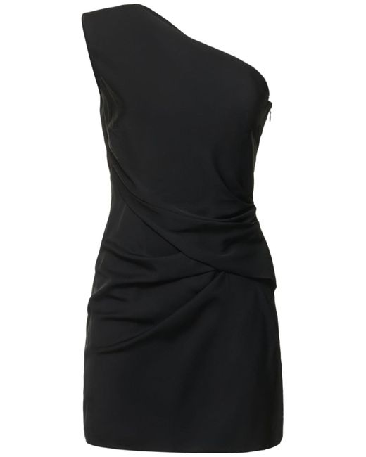 Roland Mouret Asymmetric Stretch Silk Crepe Mini Dress