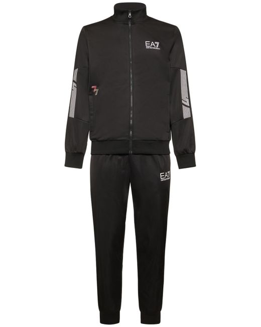 Ea7 7 Lines Poly Tricot Brushed Track Suit