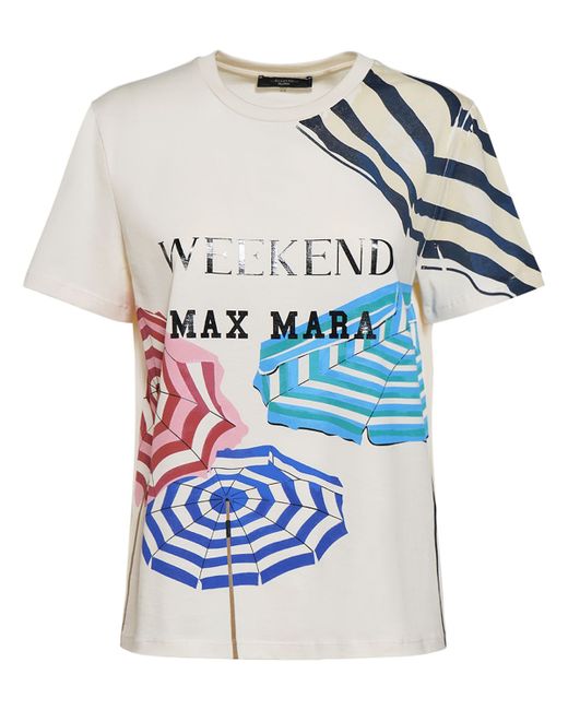 Weekend Max Mara Murano Printed Jersey T-shirt