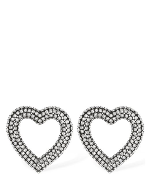 Balenciaga Heart 2.0 Brass Earrings