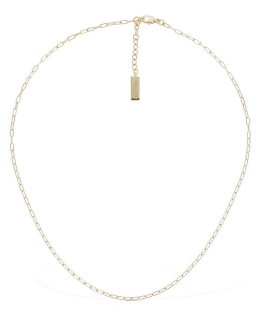 Saint Laurent Rectangular Thin Short Chain Necklace