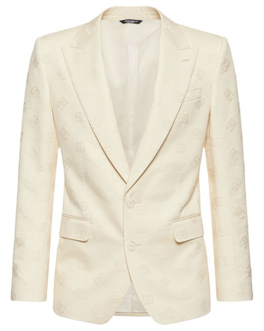Dolce & Gabbana Monogram Jacquard Cotton Jacket