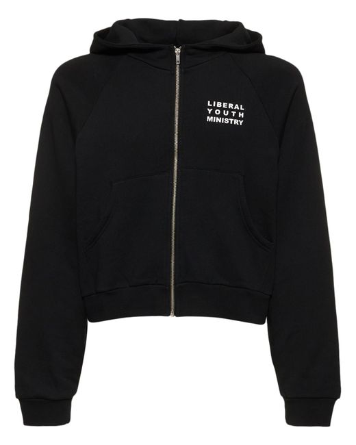 Liberal Youth Ministry Animé Printed Cotton Logo Hoodie