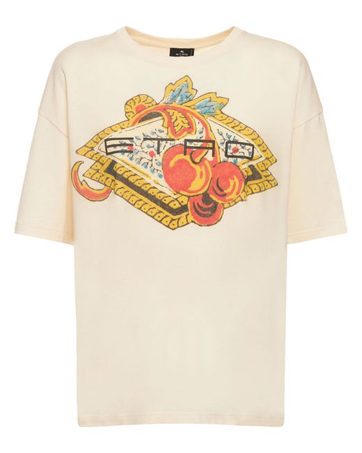 Etro Printed Cotton Jersey Over T-shirt