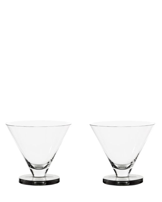 Tom Dixon Set Of 2 Puck Cocktail Glasses