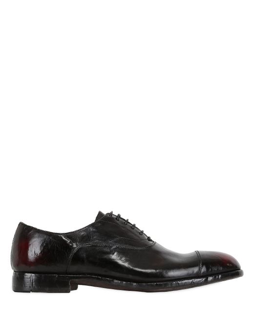 Alberto Fasciani 20MM HAND WASHED LEATHER OXFORD SHOES