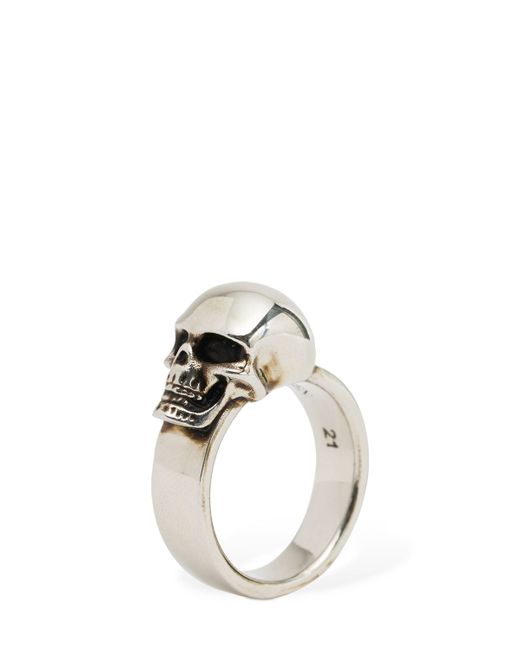 Alexander McQueen The Side Skull Brass Ring