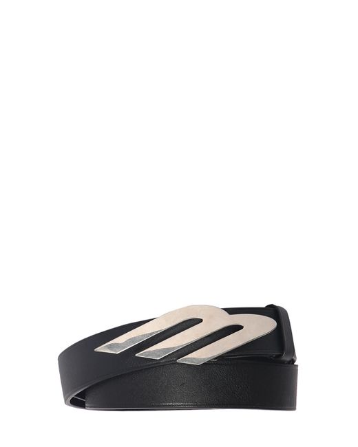 Balenciaga 3.5cm 3b Logo Leather Belt