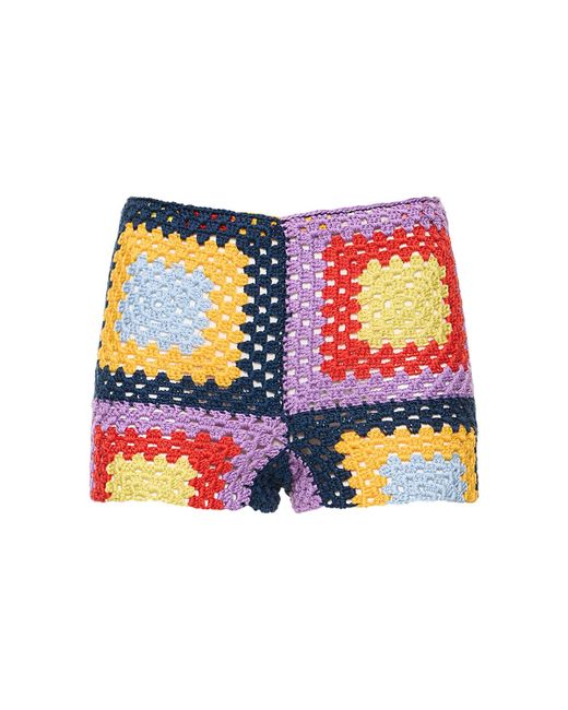 Marni Cotton Crochet Mini Shorts