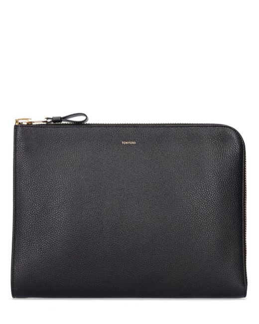 Tom Ford Leather Logo Pouch