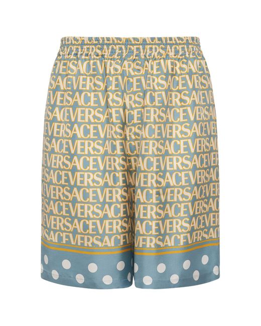 Versace Printed Silk Shorts