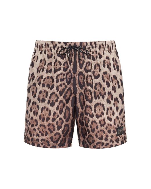Dolce & Gabbana Printed Boxer Swim Shorts