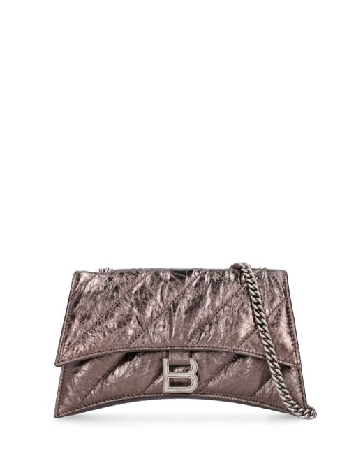 Balenciaga S Crush Quilted Leather Shoulder Bag