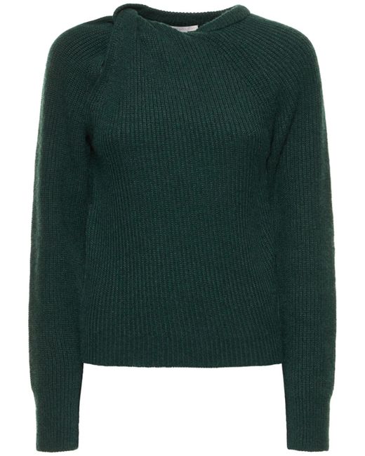 Stella McCartney Cashmere Rib Knit Twisted Sweater