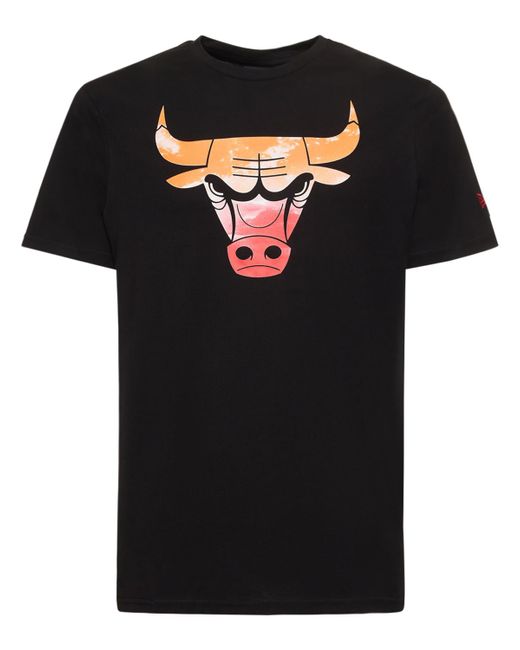 New Era Chicago Bulls Printed Cotton T-shirt