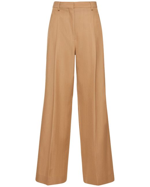 Burberry Madge Wool Twill Wide Pants