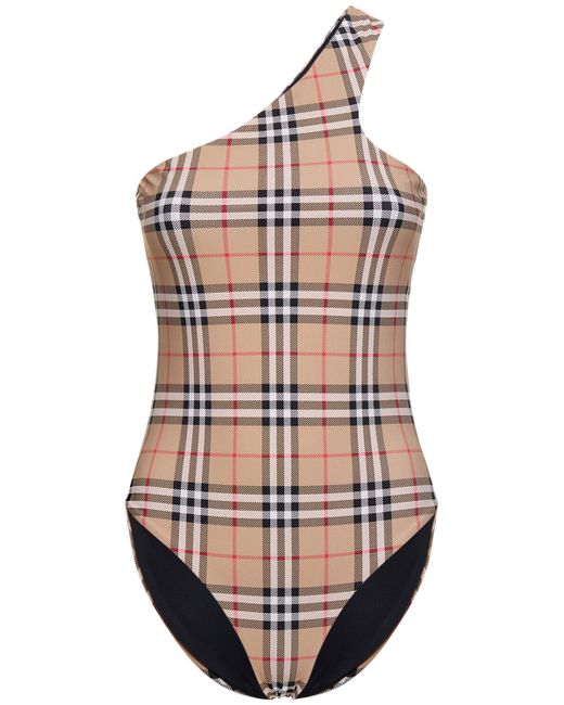 Burberry Candace Check Print Onepiece Swimsuit