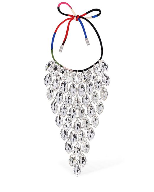 Pucci Crysal Cascade Collar Necklace