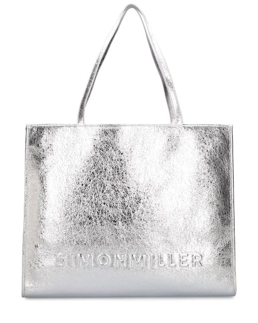 Simon Miller Logo Studio Metallic Tote Bag
