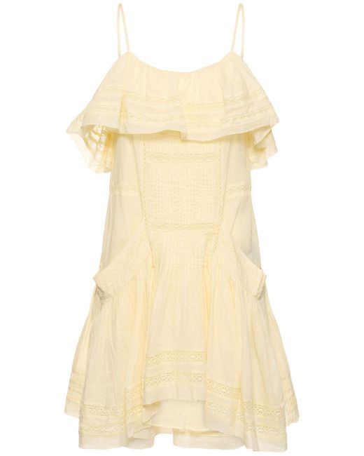 Marant Etoile Moly Ruffled Cotton Mini Dress