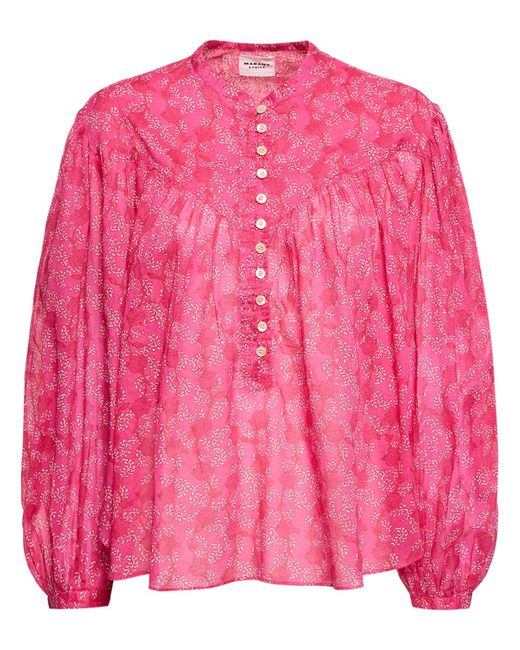 Marant Etoile Salika Floral Cotton Buttoned Shirt