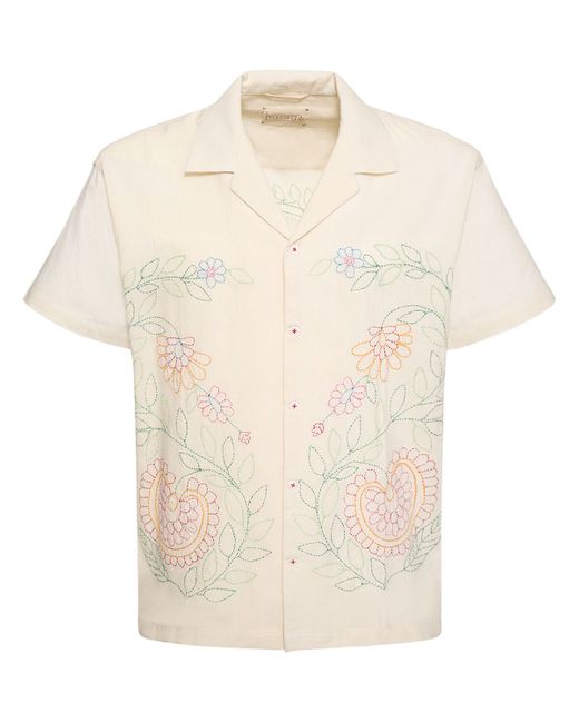 Harago Kantha Embroidered Cotton Shirt