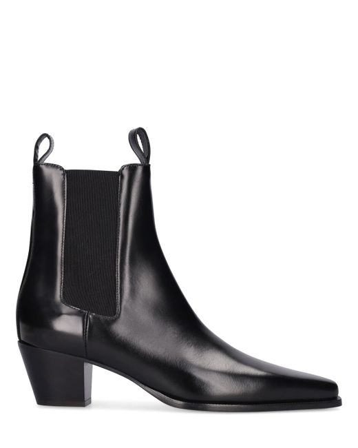Totême 50mm The City Leather Ankle Boots
