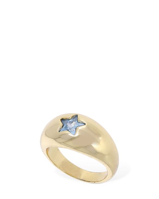 Timeless Pearly Star Crystal Thick Ring