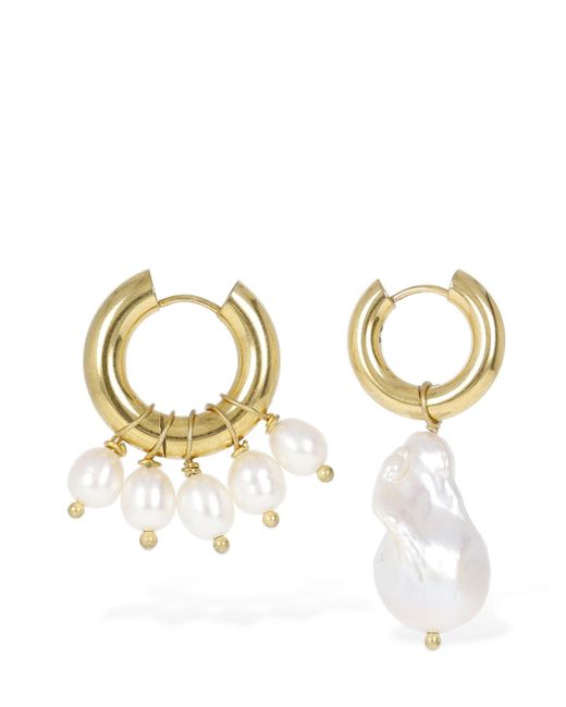 Timeless Pearly Mismatched Earrings