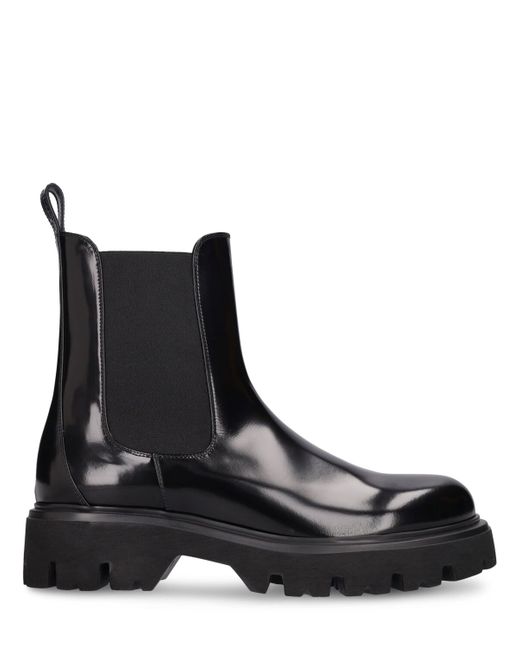 Msgm Leather Chelsea Boots