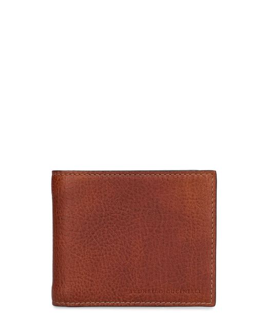 Brunello Cucinelli Grained Leather Bifold Wallet