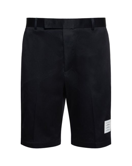 Thom Browne Unconstructed Cotton Twill Chino Shorts