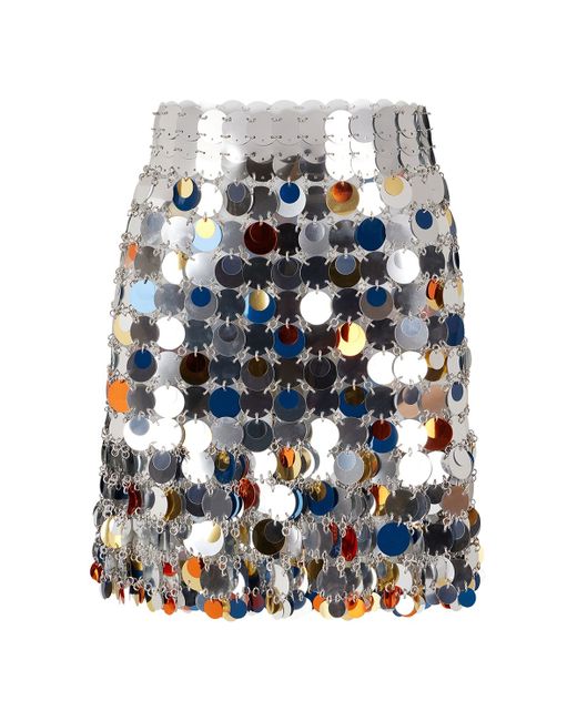 Paco Rabanne Sequined Mini Skirt