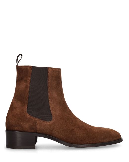 Tom Ford 40mm Suede Ankle Boots