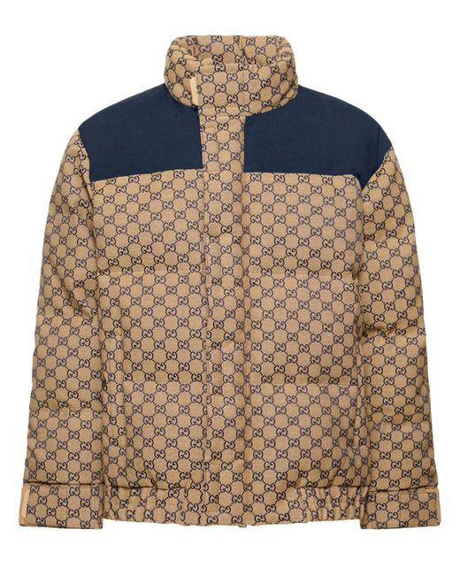 Gucci Gg Cotton Blend Down Jacket