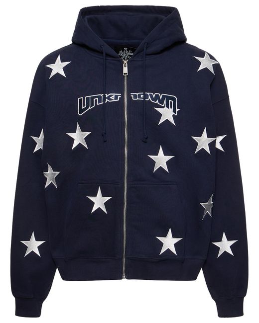 unknown All Over Star Zip Hoodie