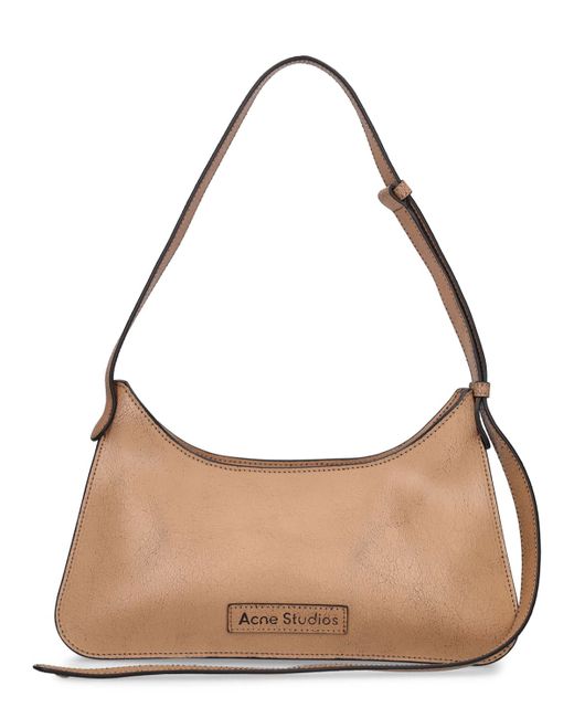 Acne Studios Crackled Leather Shoulder Bag