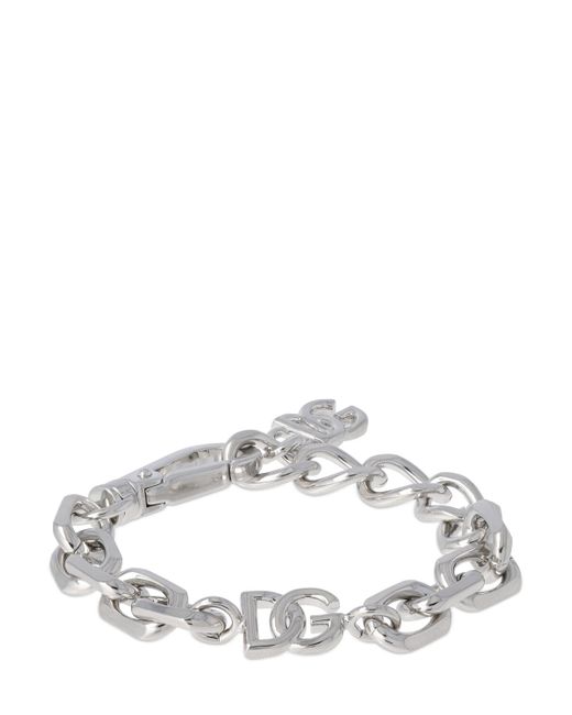 Dolce & Gabbana Dg Logo Chunky Chain Bracelet