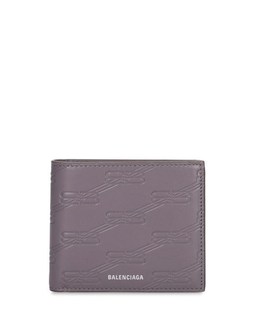 Balenciaga Bb Monogram Leather Billfold Wallet