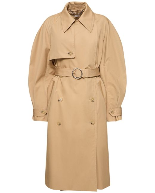 Stella McCartney Belted Cotton Canvas Trench Coat