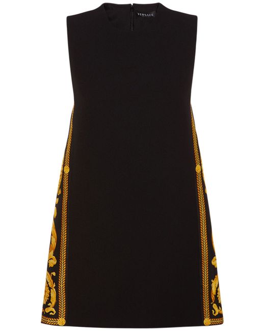 Versace Barocco Envers Satin Mini Dress